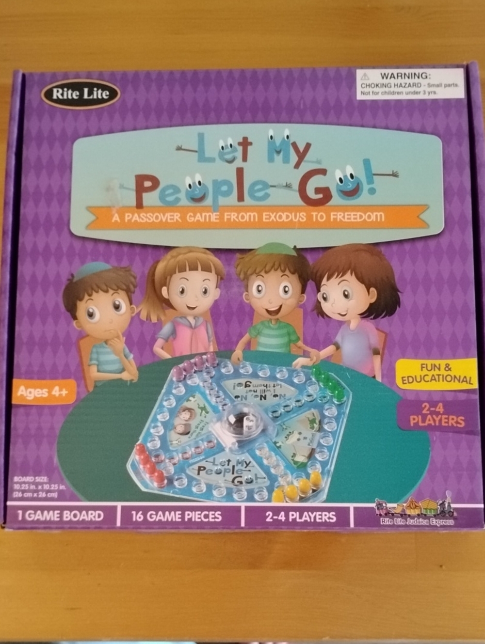 Let My People Go! Kids Board Game - Purple